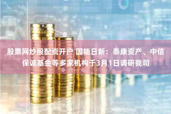 股票网炒股配资开户 国能日新：泰康资产、中信保诚基金等多家机构于3月1日调研我司